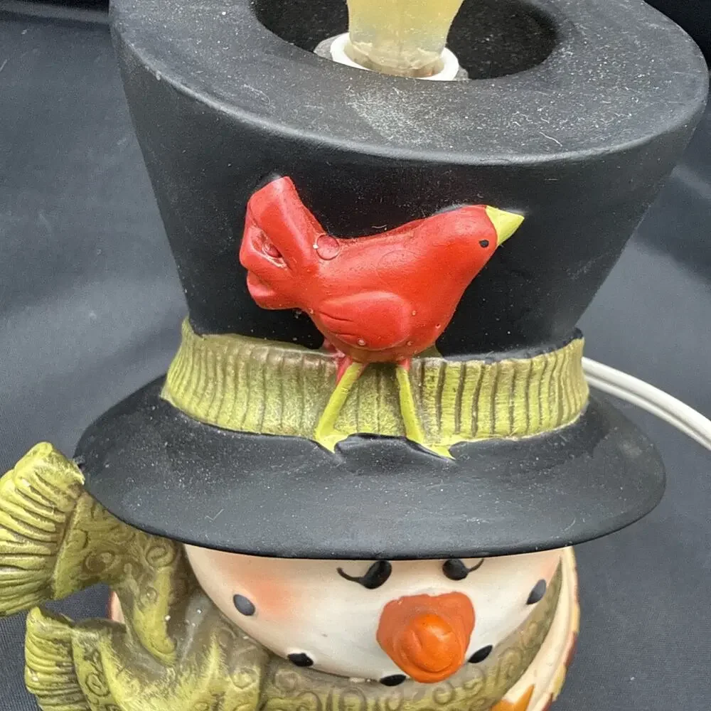 Crazy Mountain snowman electric tea light